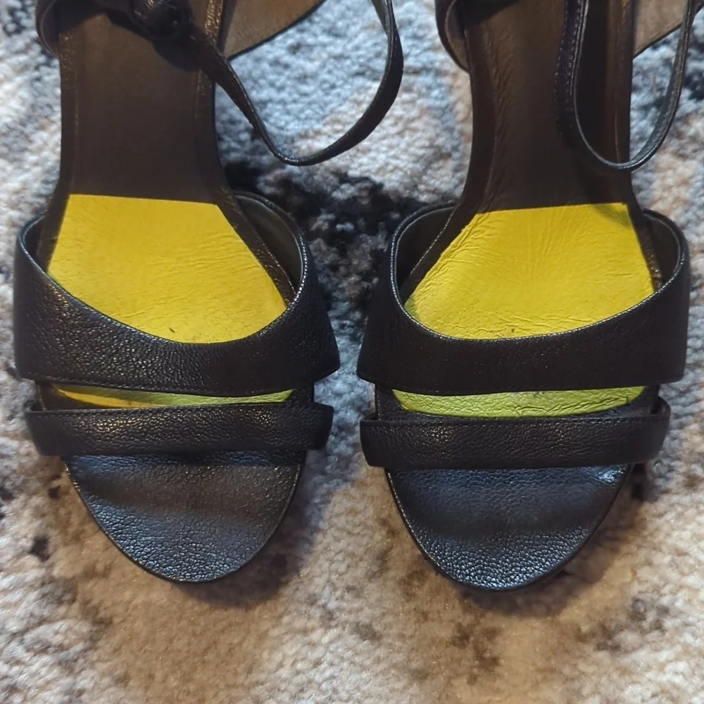 Camper Black Sandals with Green Insole - Picture 9 of 9